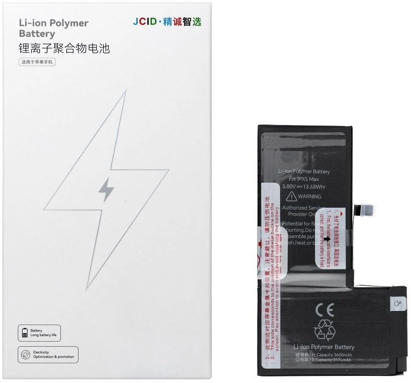 JCID baterija, skirta „iPhone Xs Max“, 3600 mAh (didelės talpos)