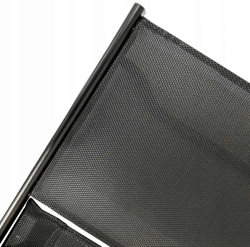 Bauerkraft 2 kėdžių rinkinys – moderni sulankstoma metalinė juoda sodo kėdė