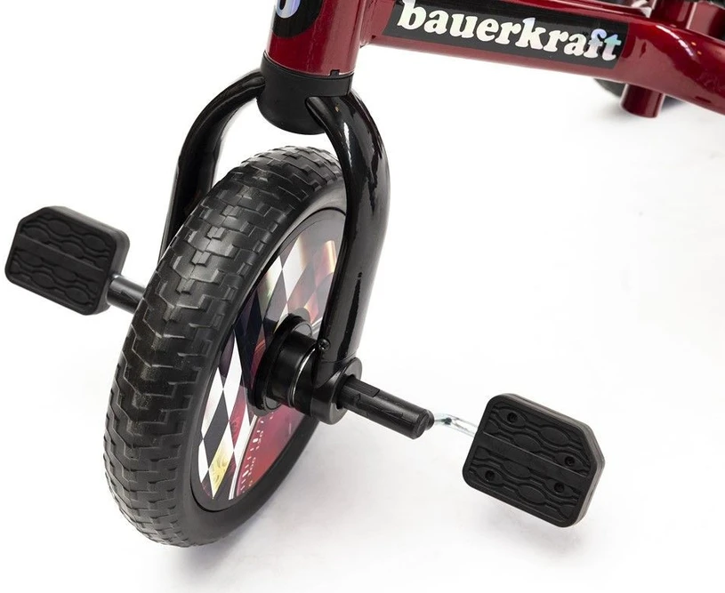 Bauerkraft 3in1 daugiafunkcis triratis paspiriamas, raudonas