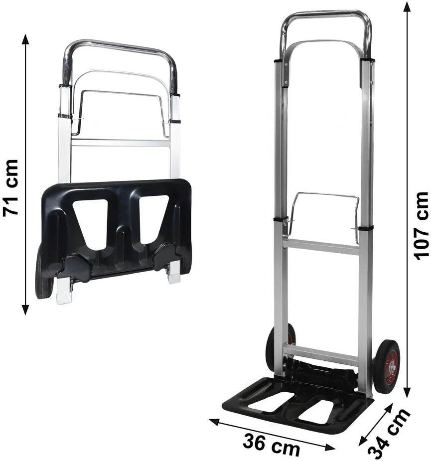 Bauerkraft Sulankstomas transportavimo vežimėlis 90 kg