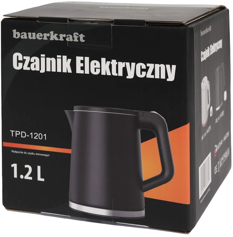 Bauerkraft Elektrinis virdulys 1500W 1.2L su besisukančiu pagrindu
