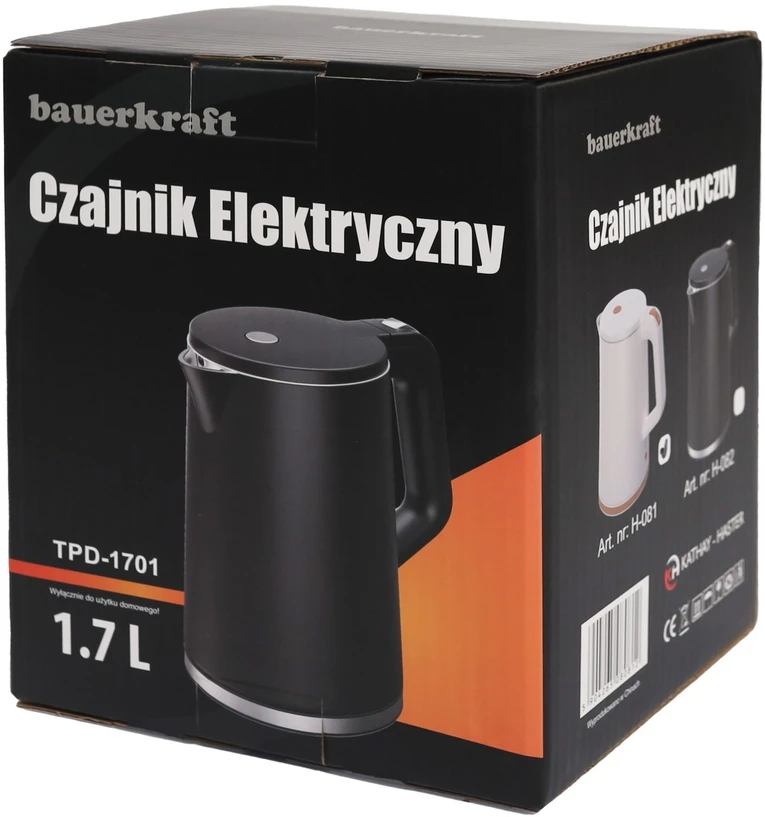 Bauerkraft Elektrinis virdulys 1500W 1.7L su besisukančiu pagrindu