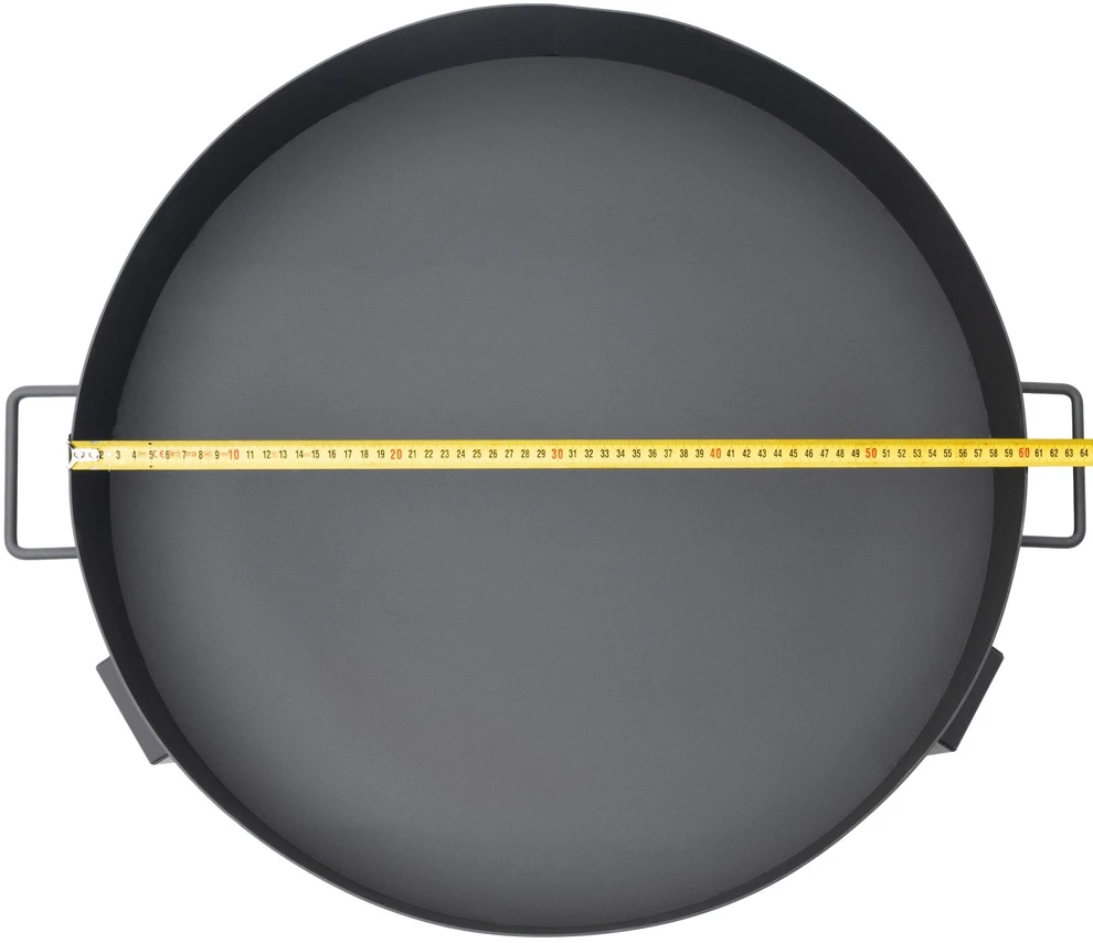 Bauerkraft Didelė, tvirta ketaus sodo laužavietė, 60 cm, su rankenomis, puikiai tinkanti laužui