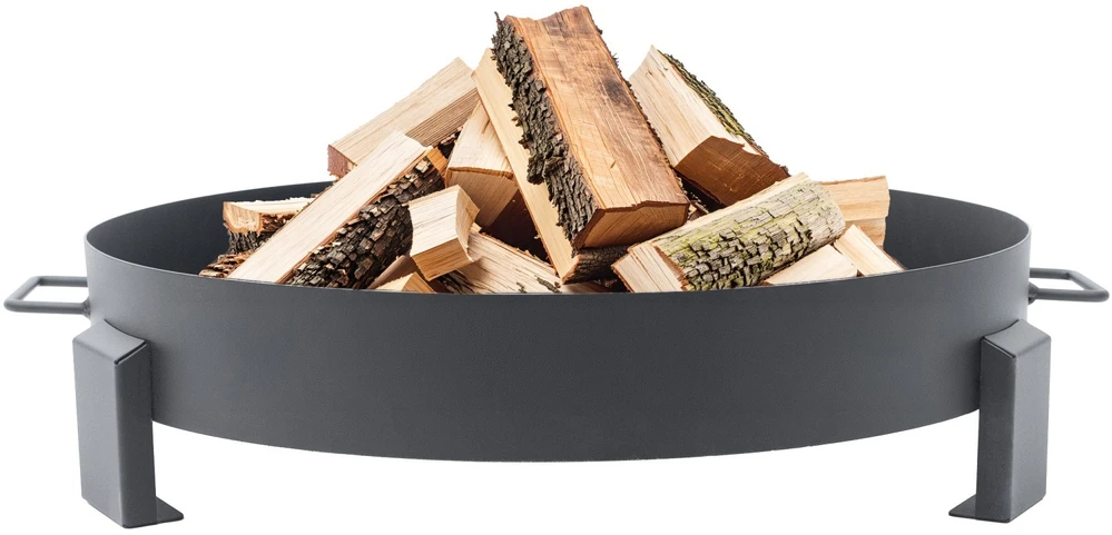 Bauerkraft Didelė, tvirta ketaus sodo laužavietė, 60 cm, su rankenomis, puikiai tinkanti laužui