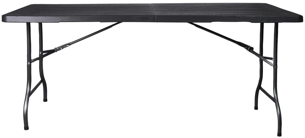 Bauerkraft Didelis sulankstomas sodo banketinis maitinimo stalas medinis lagaminas 180 cm