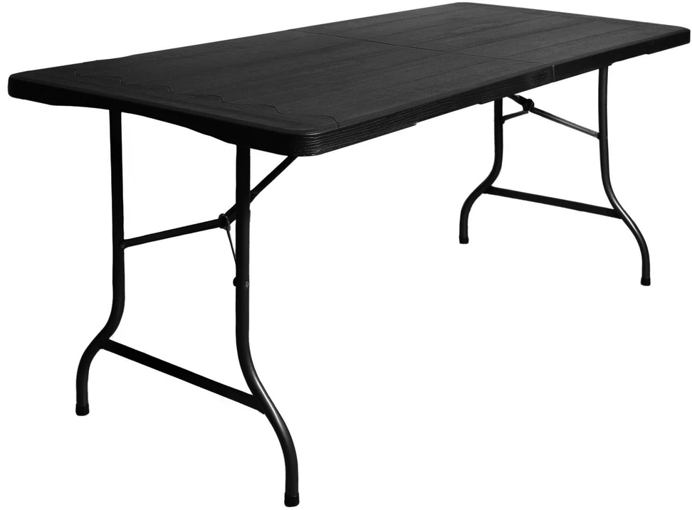 Bauerkraft Didelis sulankstomas sodo banketinis maitinimo stalas medinis lagaminas 180 cm