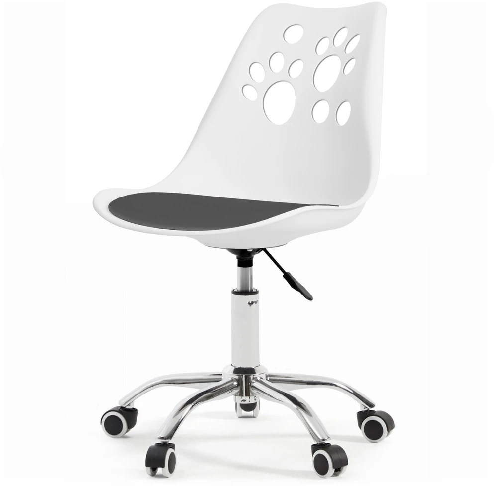 Bauerkraft Ergonomiška pasukama biuro kėdė vaikams balta-pilka