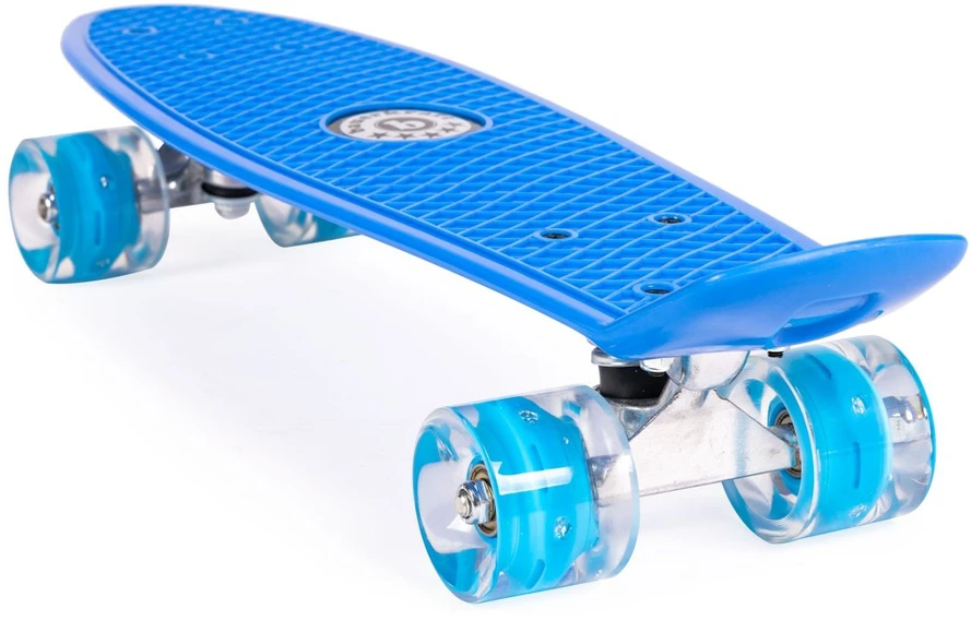Bauerkraft Fiszka tipo riedlentė su mėlynais LED šviečiančiais ratukais