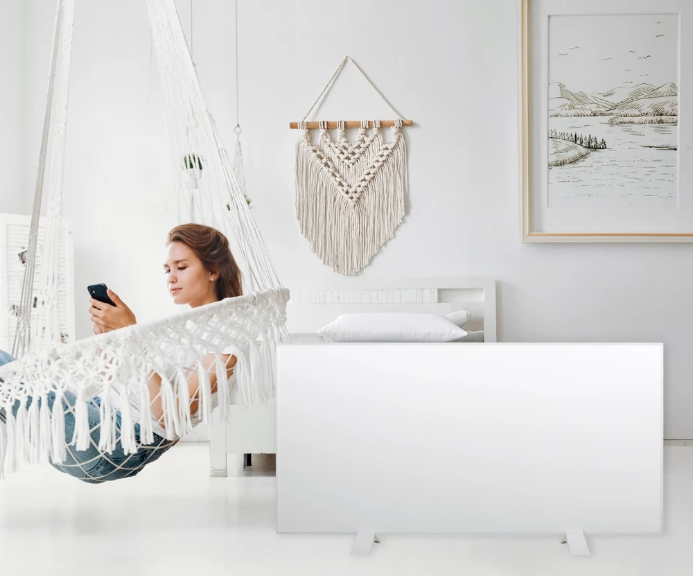 Bauerkraft Infraraudonųjų spindulių šildymo skydelis IR 770W WIFI 60x120 cm baltas