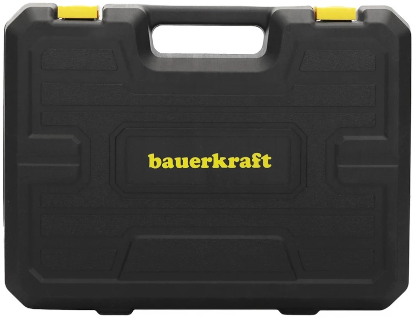 Bauerkraft Longwell Industrial Įrankių rinkinys lagamine – 140 dalių: veržliarakčiai, atsuktuvai, antgaliai