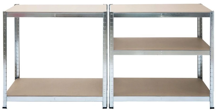 Bauerkraft Metalinė sandėlio lentyna 2in1, 5 lentynos, 180x90x40 cm