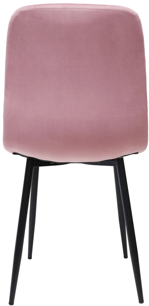 Bauerkraft Minkšta aksominė kėdė svetainei ir valgomajam, rožinė velvetinė palėpės stiliaus