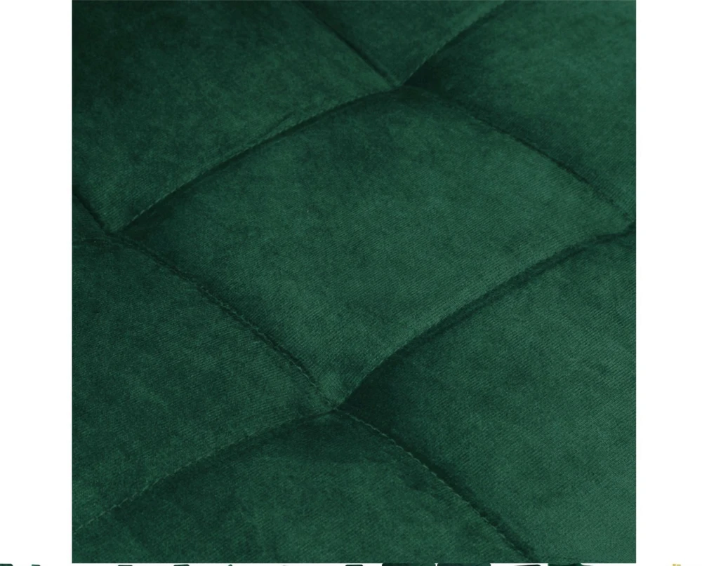 Bauerkraft Minkšta aksominė kėdė svetainei, valgomajam, aksominė velvet loft butelių žalia