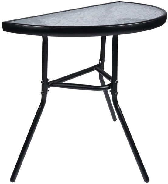 Bauerkraft Praktiškas stiklinis sodo stalas 70x40 cm