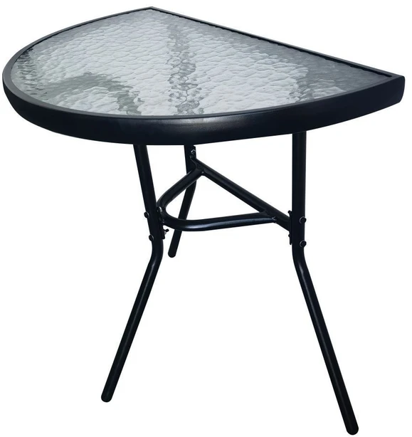 Bauerkraft Praktiškas stiklinis sodo stalas 70x40 cm