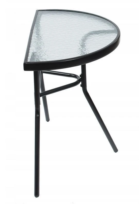 Bauerkraft Praktiškas stiklinis sodo stalas 70x40 cm