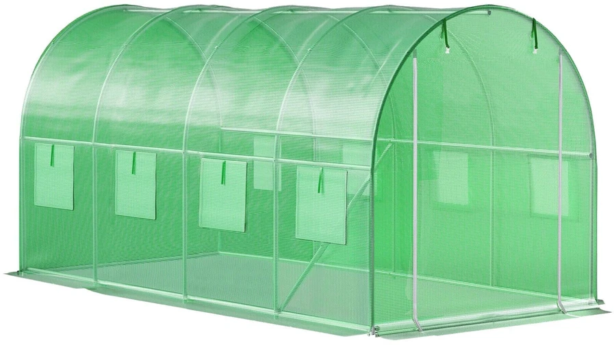 Bauerkraft Sodo folijos tunelis, šiltnamis, plėvelė, 4x2x2 m, 8 m²