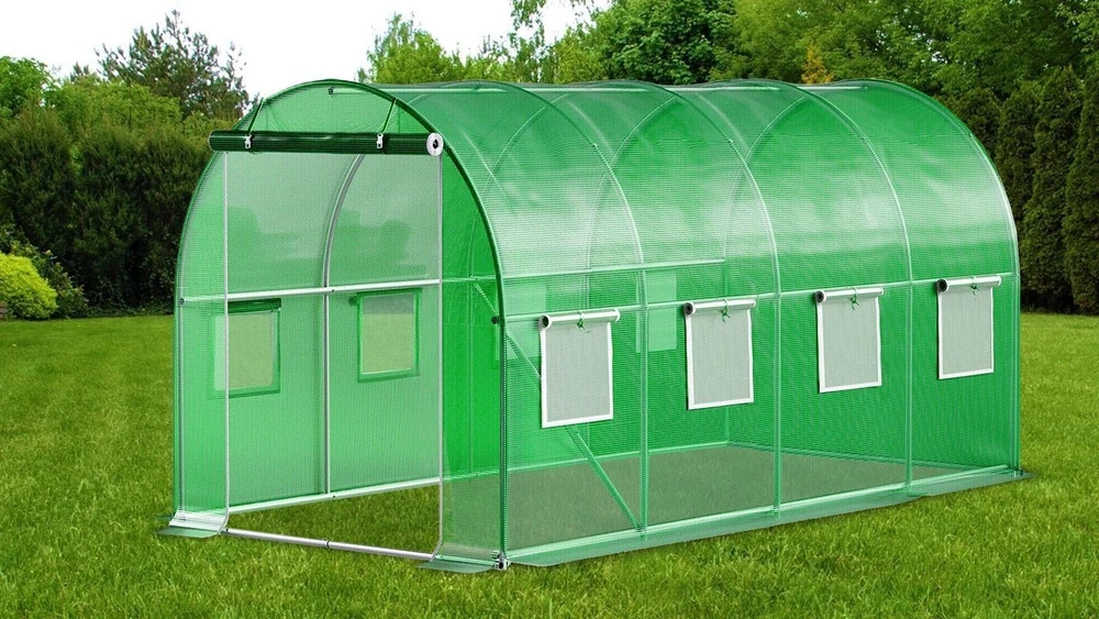 Bauerkraft Sodo folijos tunelis, šiltnamis, plėvelė, 4x2x2 m, 8 m²