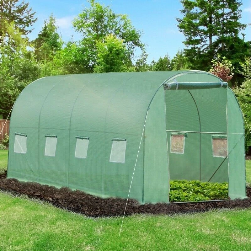 Bauerkraft Sodo folijos tunelis, šiltnamis, plėvelė, 4x2x2 m, 8 m²