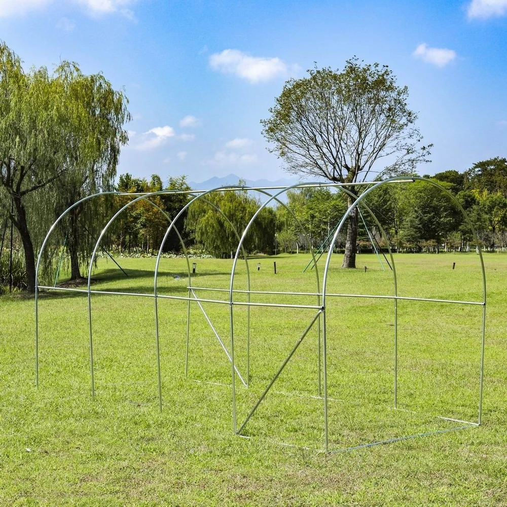 Bauerkraft Sodo folijos tunelis, šiltnamis, plėvelė, 4x2x2 m, 8 m²