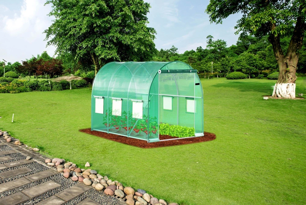 Bauerkraft Sodo folijos tunelis, šiltnamis, folija augalams auginti, 3x2x2 m, 6 m²