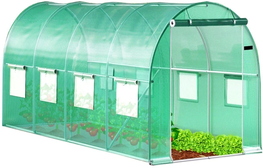 Bauerkraft Sodo folijos tunelis, šiltnamis, plėvelė, 4x2x2 m, 8 m²
