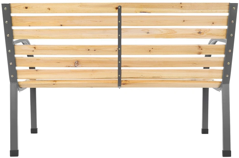Bauerkraft Sodo suolas 120 cm su atlošu, parkinis, medinis, metalinis, terasai, balkonui
