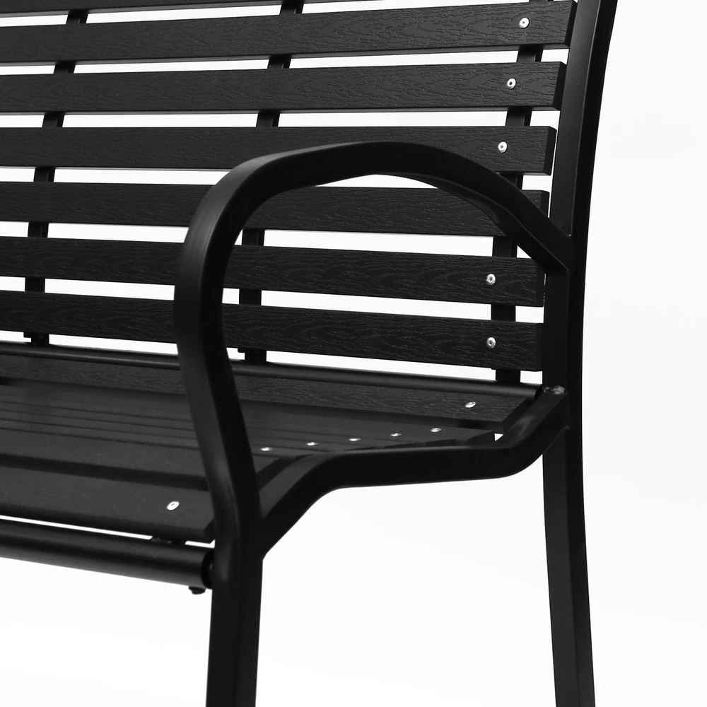 Bauerkraft Sodo suoliukas 126 cm su atlošu premium parkinis metalinis terasos balkono