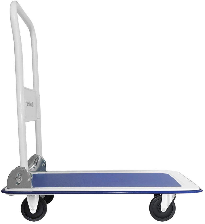 Bauerkraft Sulankstomas sandėlio transportavimo platforminis vežimėlis, 150 kg