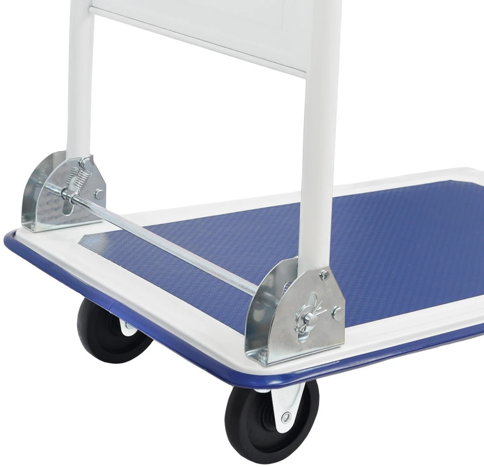 Bauerkraft Sulankstomas sandėlio transportavimo platforminis vežimėlis, 150 kg