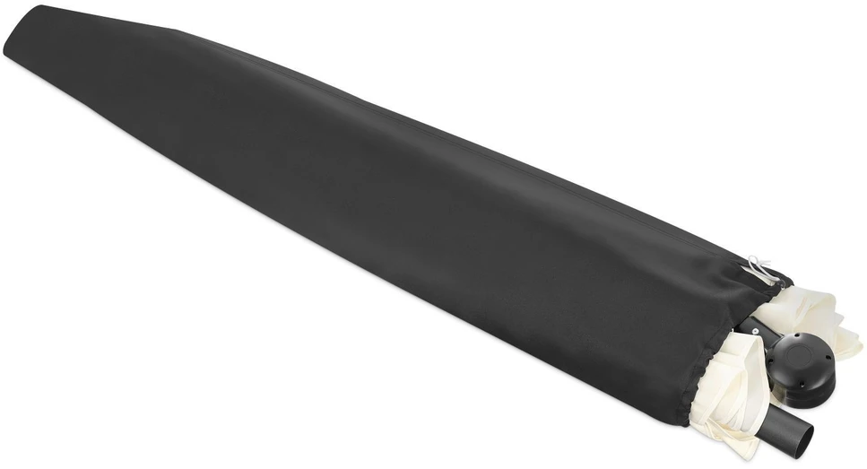 Bauerkraft Sulankstomas sodo skėtis 350 cm XXL smėlio spalvos užvalkalas, 8 strypų