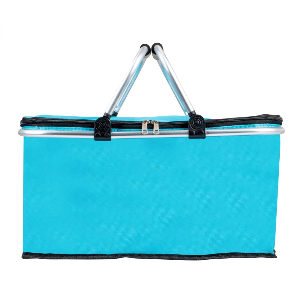 Bauerkraft Sulankstomas terminis pikniko krepšys pirkiniams ir paplūdimiui su 2 rankenomis – atsparus vandeniui, turkio spalvos