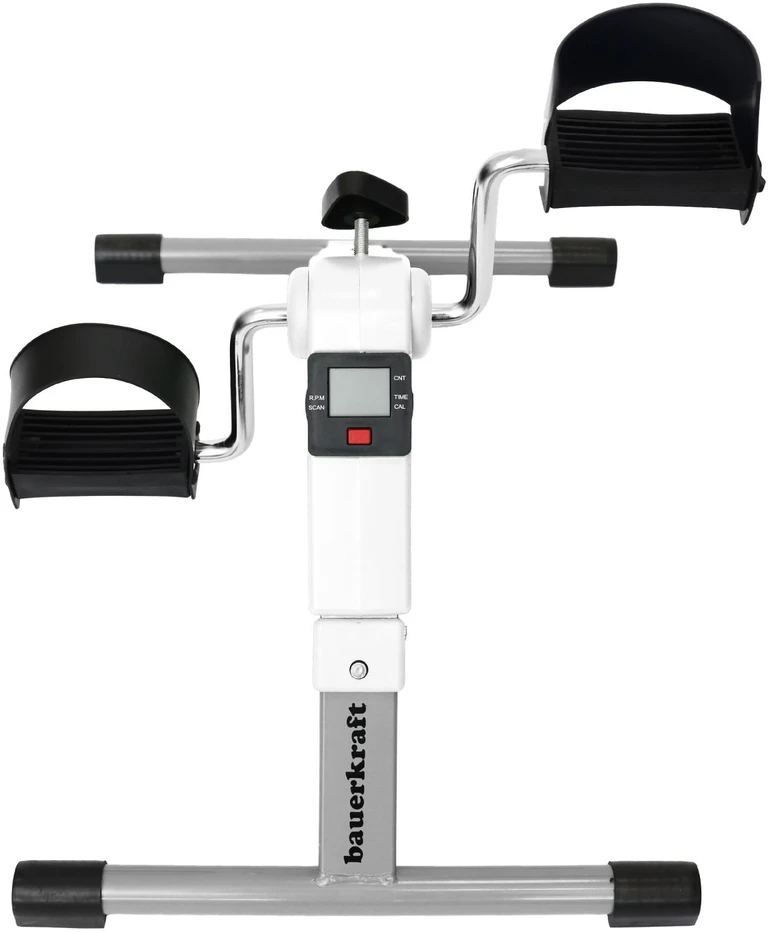 Bauerkraft Sulankstomas treniruoklis dviračiui, reabilitacinis, rotorinis, 2in1, LCD ekranas, baltas