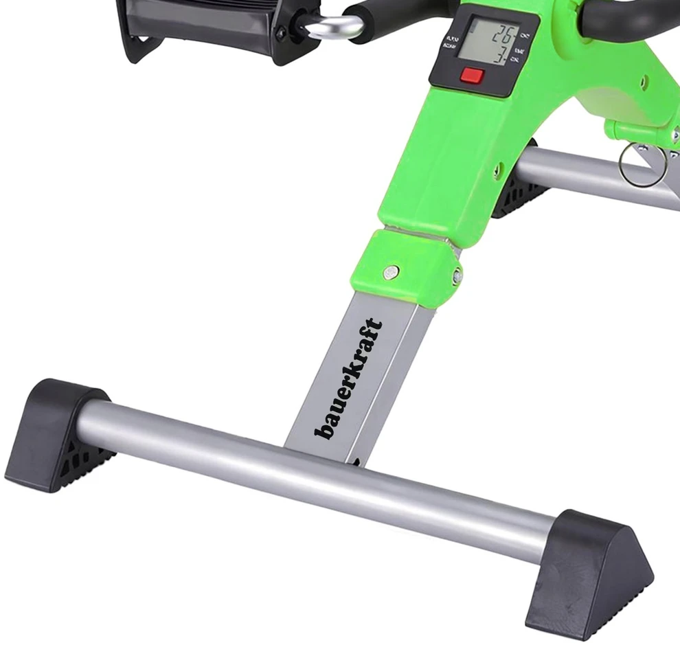 Bauerkraft Sulankstomas treniruoklis dviračiui, reabilitacinis, rotorinis, 2in1, LCD ekranas, žalias