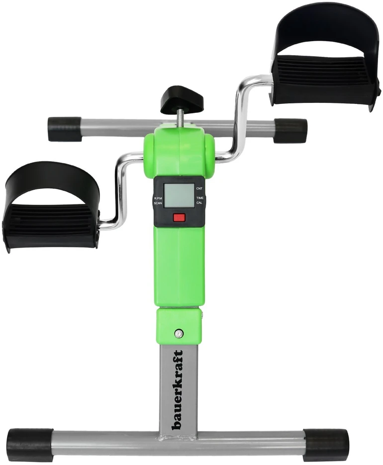 Bauerkraft Sulankstomas treniruoklis dviračiui, reabilitacinis, rotorinis, 2in1, LCD ekranas, žalias