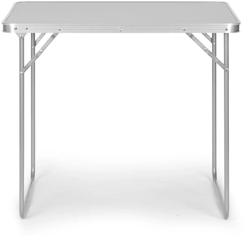 Bauerkraft Sulankstomas turizmo staliukas su lagaminu ir rankena 80x60x70 cm sidabro spalvos