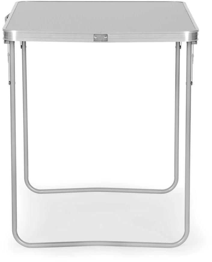 Bauerkraft Sulankstomas turizmo staliukas su lagaminu ir rankena 80x60x70 cm sidabro spalvos