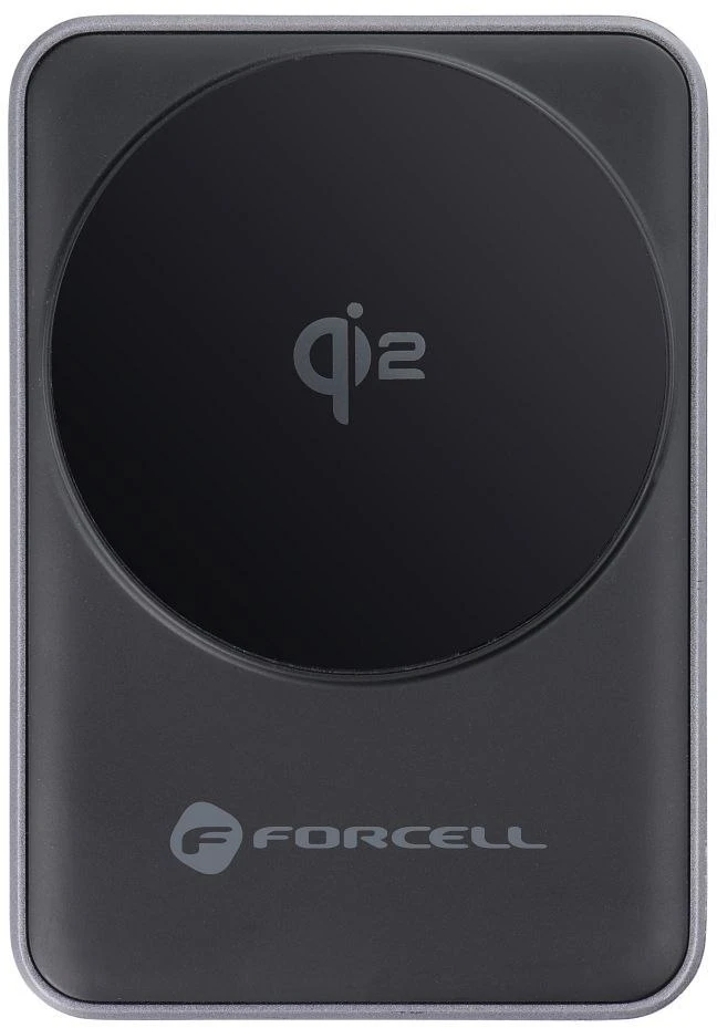 Belaidis įkroviklis Forcell F-Energy 3in1 Flex Pro Qi2, suderinamas su MagSafe (F-05) sidabrinis