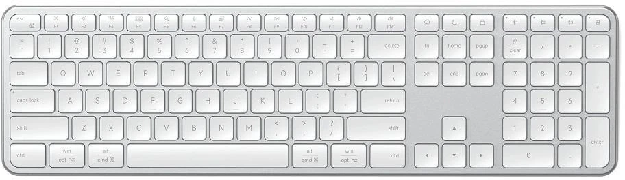 Belaidė klaviatūra QWERTY Satechi Slim EX3 Mac / PC ST-KEX3S-EN sidabrinis