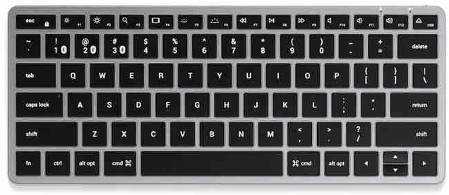 Belaidė klaviatūra QWERTY Satechi Slim X1 ST-BTSX1S sidabrinis