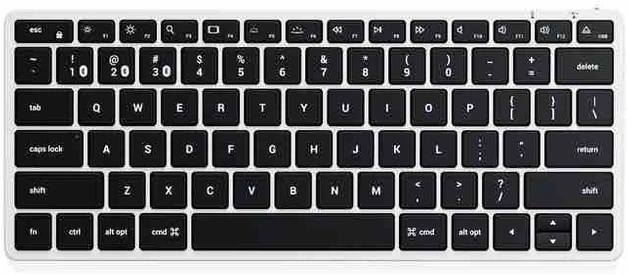 Belaidė klaviatūra QWERTY Satechi Slim X1 ST-BTSX1S sidabrinis