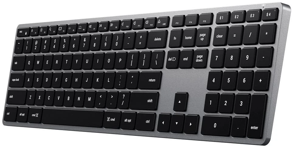 Klaviatūra BEZPRZEWODOWA SATECHI SLIM X3 BLUETOOTH BACKLIT Belaidė klaviatūra - US PODŚWIETLANA (SPACE Pilkas)