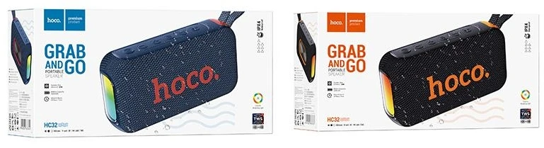 Wireless speaker 2 x 10W 4h Hoco HC32 juodas