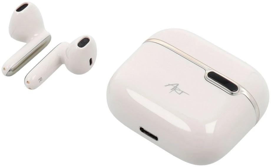 ART BT Ausinės With HQ Mikrofonas TWS USB-C baltas