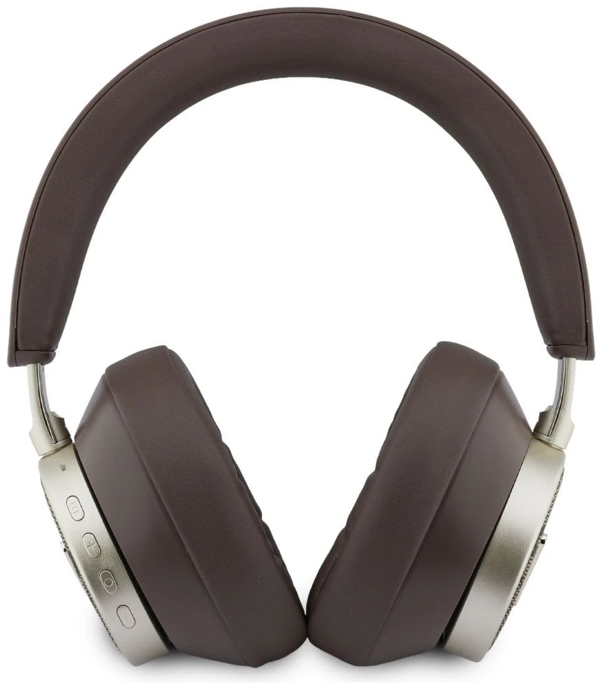 Ausinės Guess PU 4G Triangle Logo ENC Belaidės Headphone Ruda