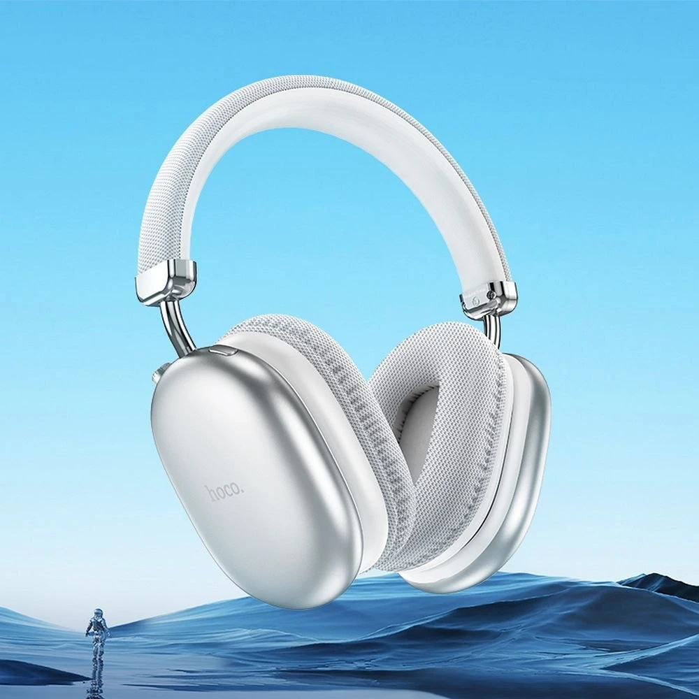 Bluetooth ausinės Hoco W35 sidabrinės