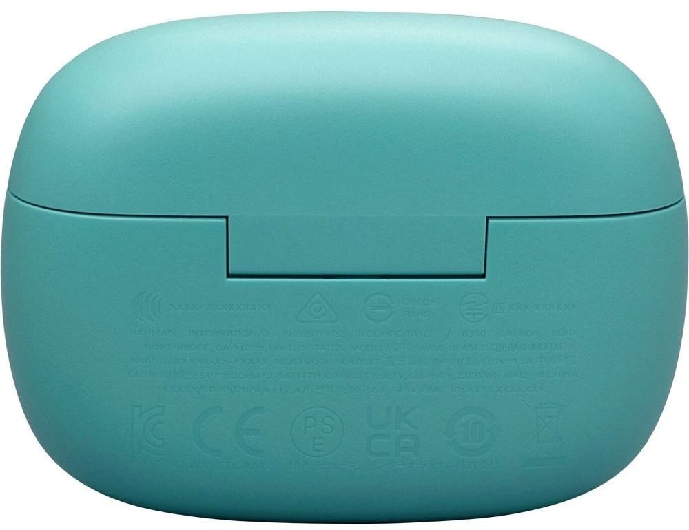 JBL Wave Beam2 belaidės ausinės, Melsvos spalvos