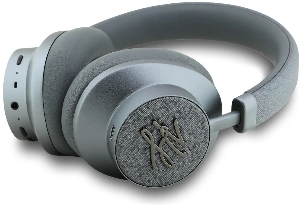 Belaidės ausinės ANC Karl Lagerfeld Grained Initials KF003084 pilkas