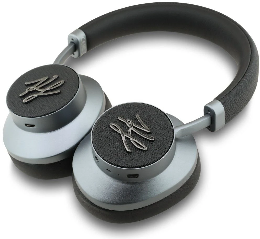 Belaidės ausinės ANC Karl Lagerfeld Grained Initials KF003083 juodas