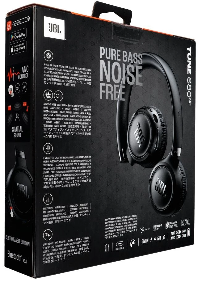 Belaidės ausinės JBL Tune 680NC juodas